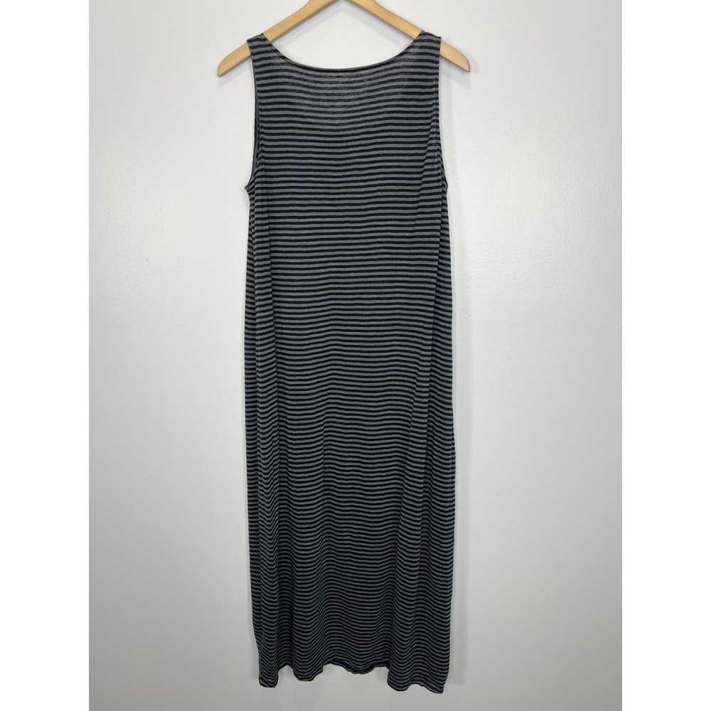 Eileen Fisher Striped Linen Maxi Dress Size Mediu… - image 7