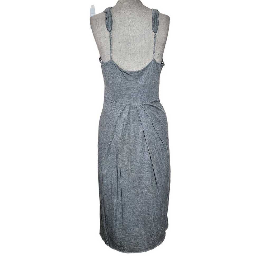 BCBGMAXAZRIA Gray Cowl Neck Sleeveless Dress Size… - image 3