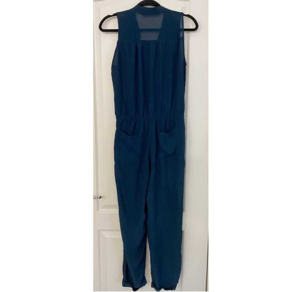 Zara Basic Beaded Surplice Neckline Jumpsuit Navy… - image 10