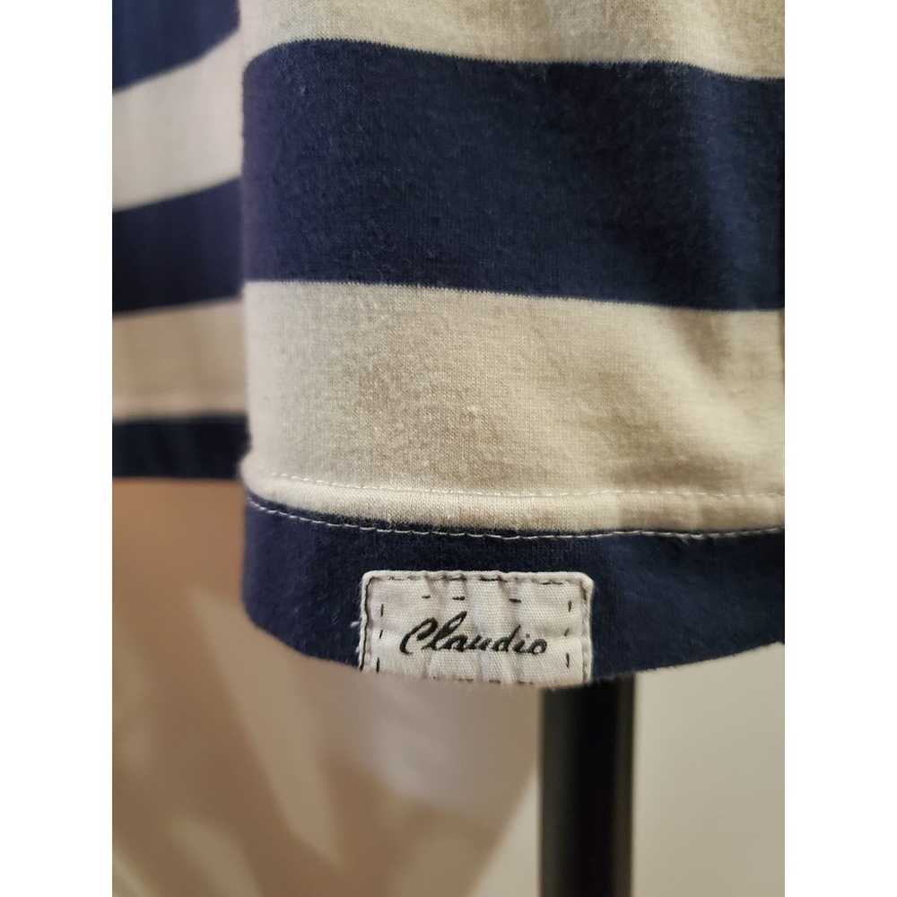 Claudio Milano Nautical Stripe Short Sleeve Cotto… - image 5