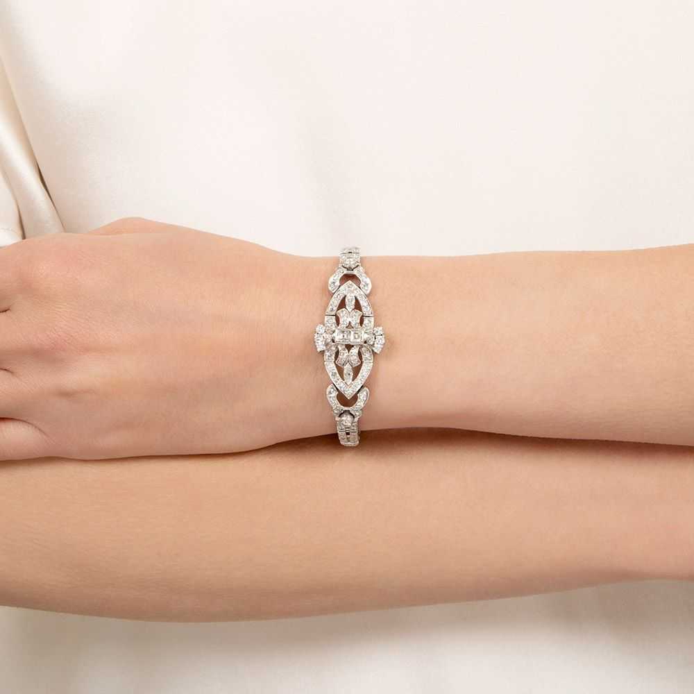 Art Deco Diamond Bracelet - image 3