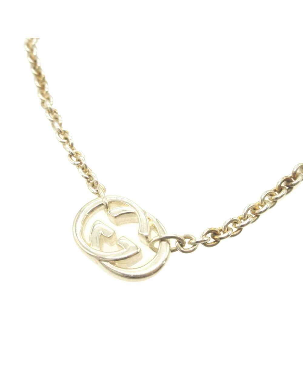 Gucci Interlocking Silver Pendant Necklace - image 2