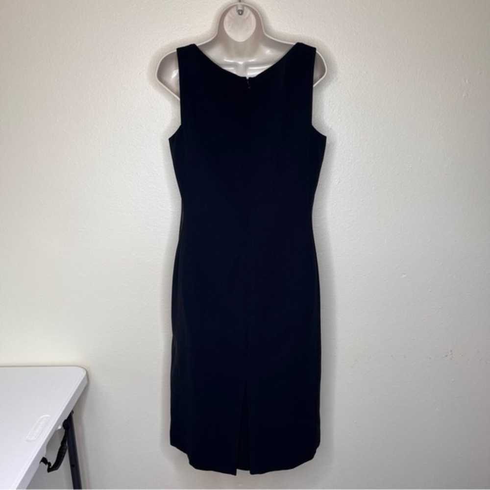 Ann Taylor Sleeveless Black Sheath Dress Lined LB… - image 5