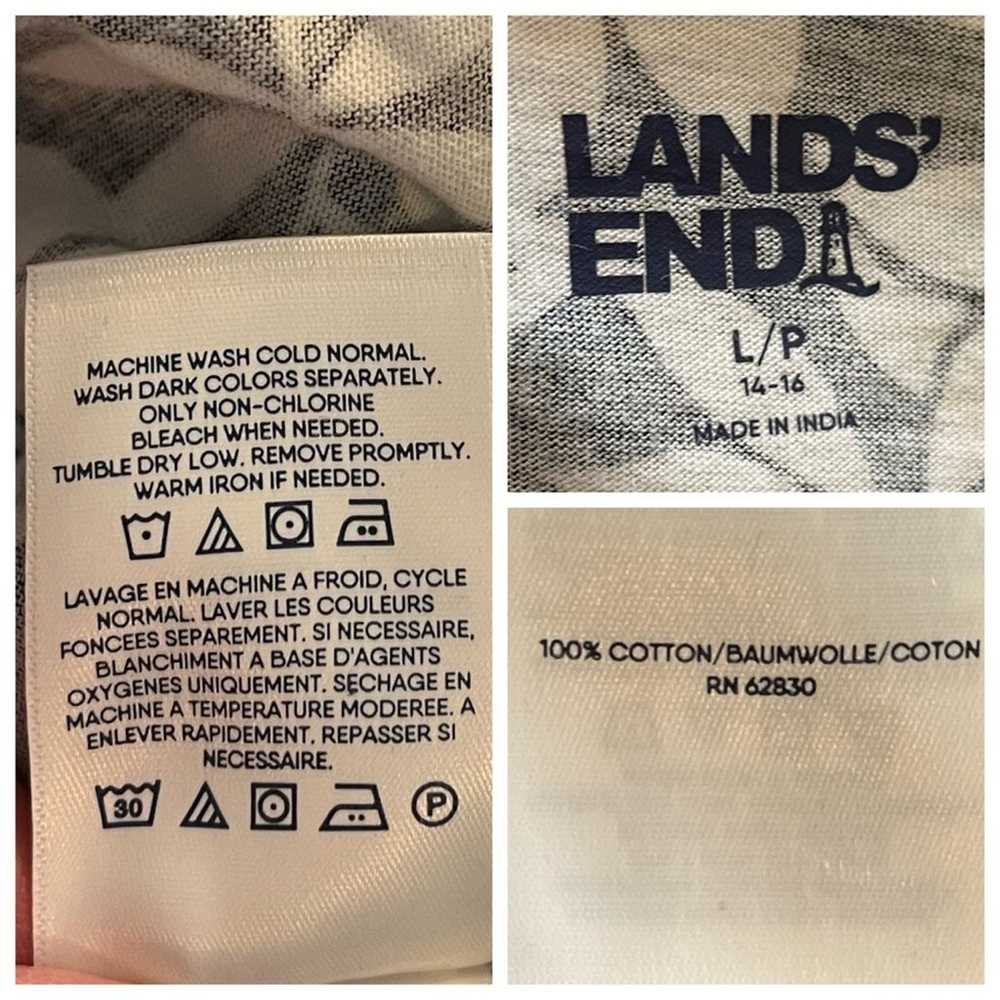 Lands’ End Maxi Dress T-shirt Sleeveless Cotton F… - image 10