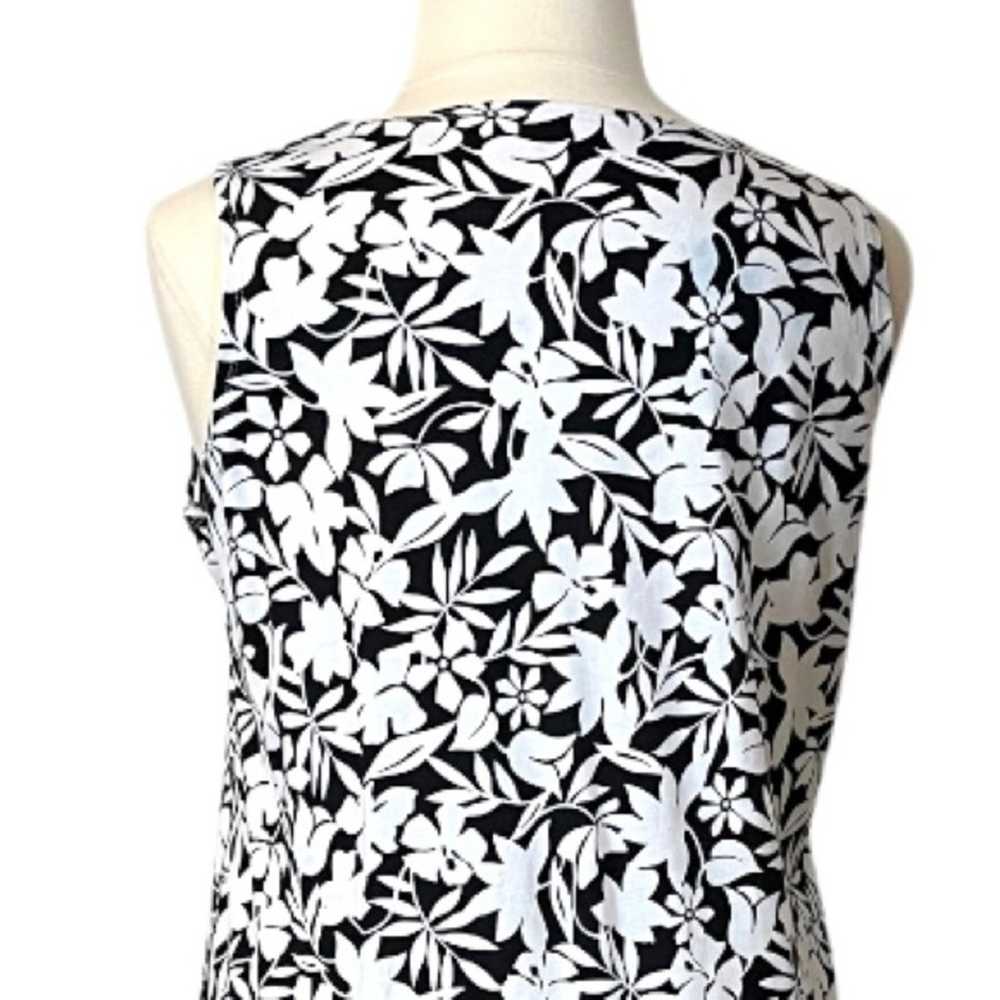 Lands’ End Maxi Dress T-shirt Sleeveless Cotton F… - image 8