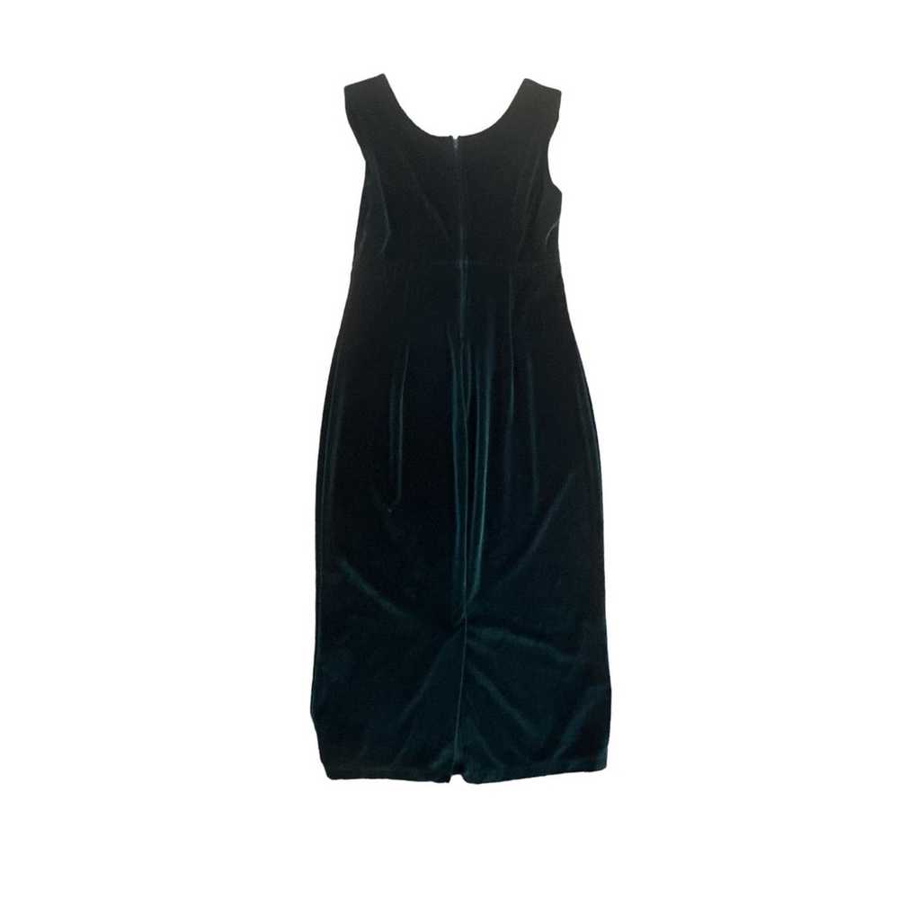XL Rock Steady Lady Long Song Green Velvet Dress … - image 3