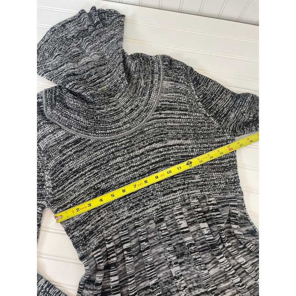 Calvin Klein Sweater Dress Black Turtle Neck Plea… - image 5