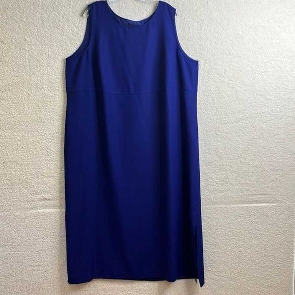 Positive Attitude Womens Blue Dress Lined Sleevel… - image 1