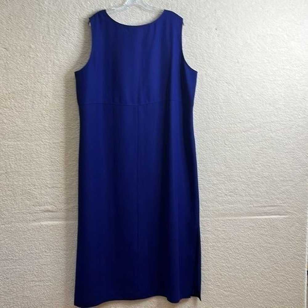 Positive Attitude Womens Blue Dress Lined Sleevel… - image 7