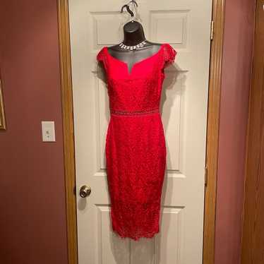 Red lace dress - image 1