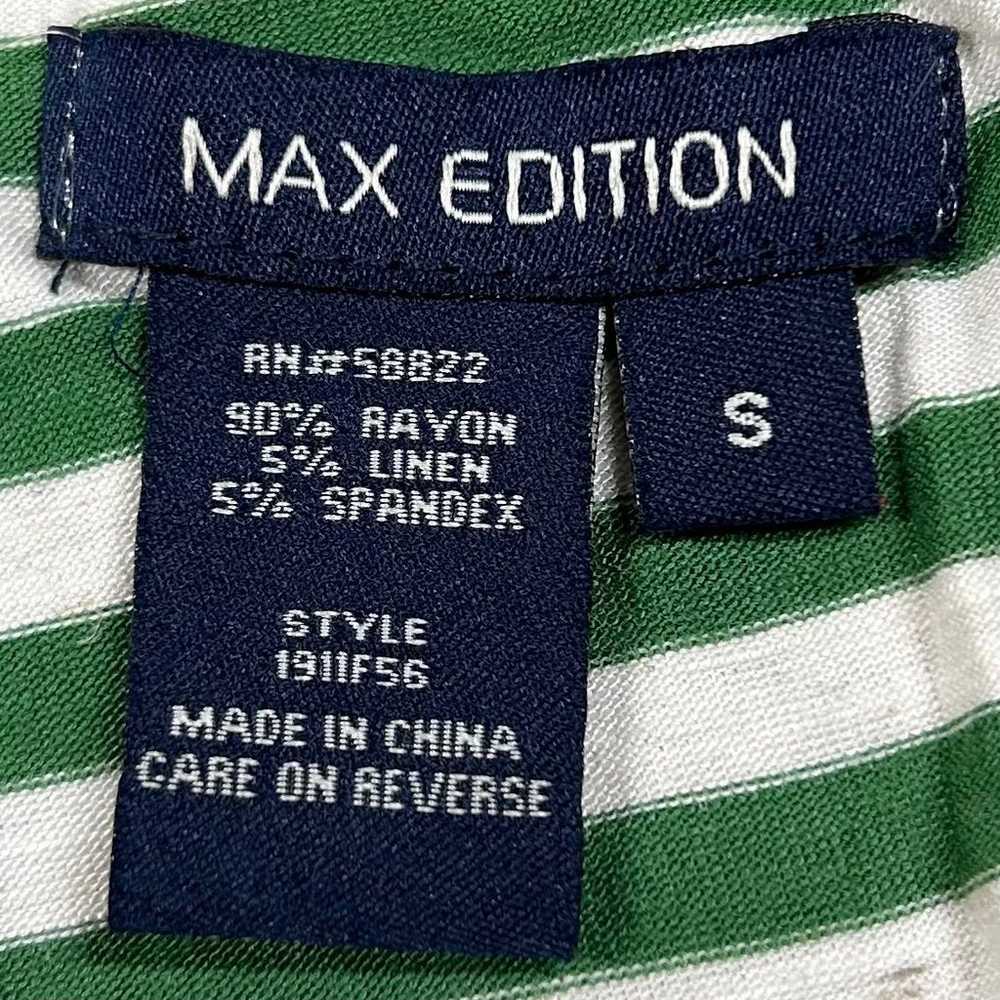 Max Edition Sleeveless Green & White Asymmetrical… - image 2