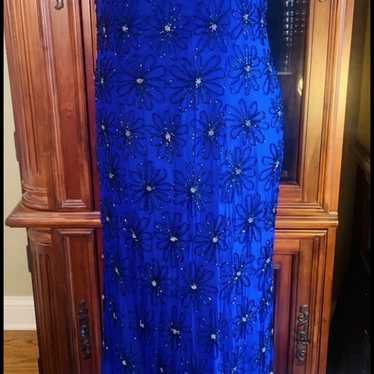 Blue evening gown / prom dress