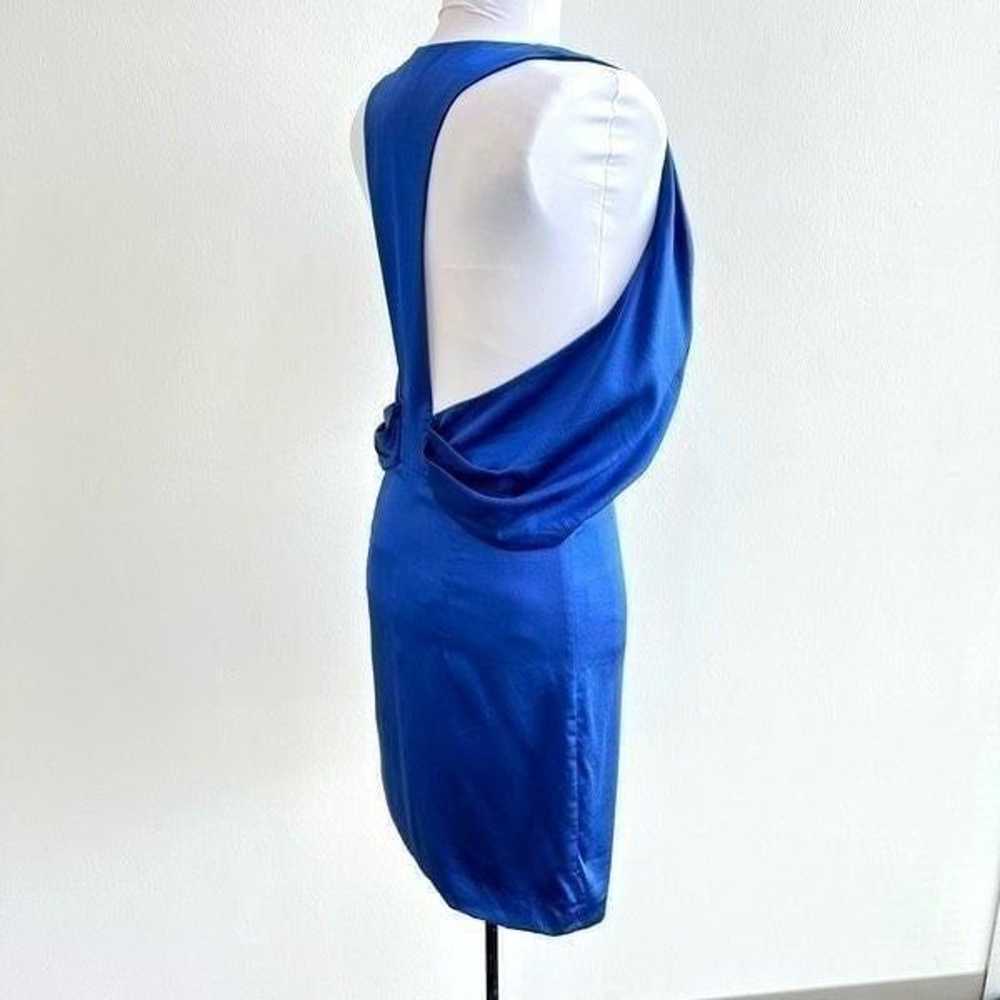 Barney New York Coop Women’s Size 2 Blue Silk Sle… - image 3