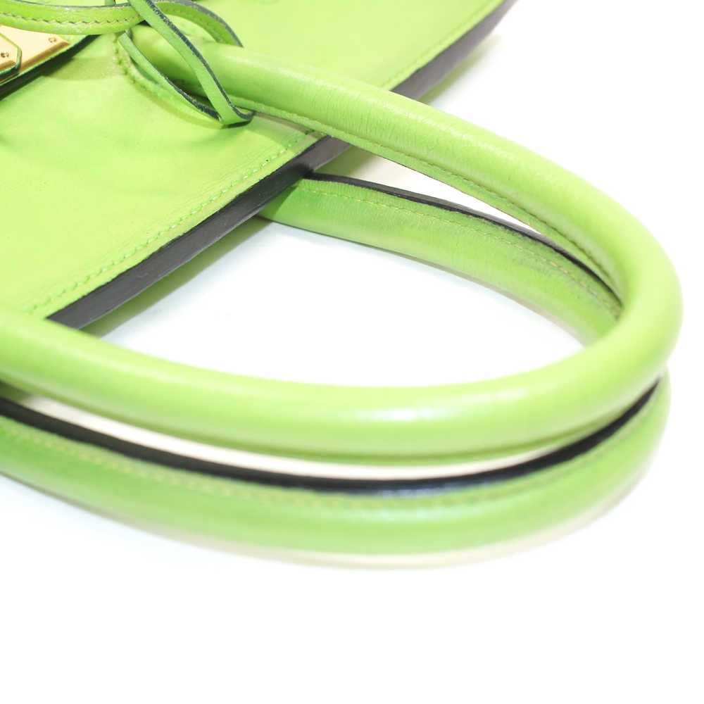 Hermes Hand Bag Birkin35 Light green Leather 4331… - image 7