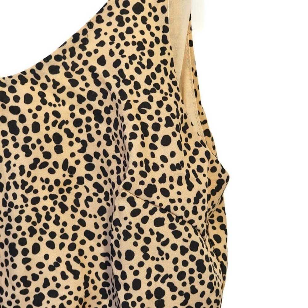 She + Sky Leopard Animal Print V Neck Sleeveless … - image 4