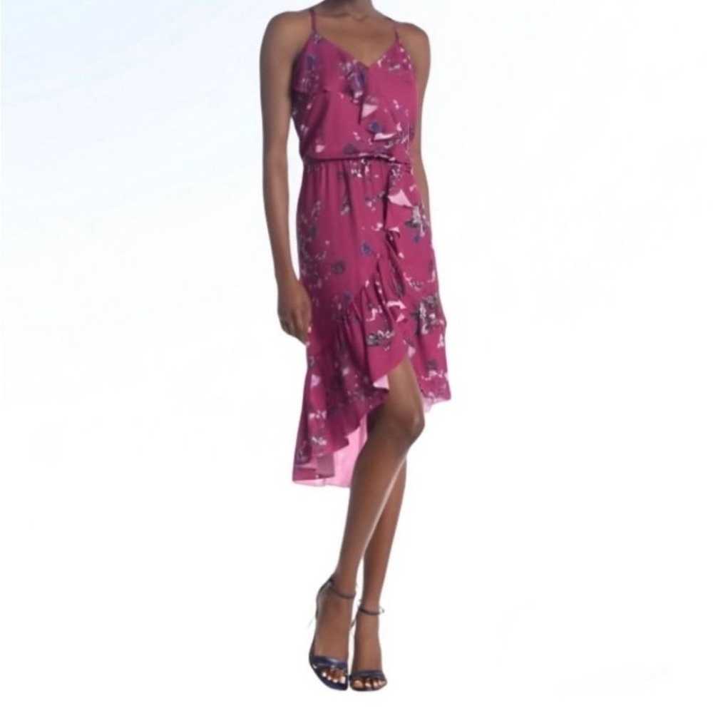 Women’s Parker Floral Ruffled Hi-Lo Midi Dress NW… - image 1