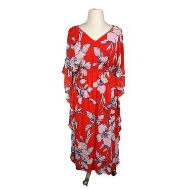 Women's Smocked Island Vibes Floral Print Maxi Dr… - image 1