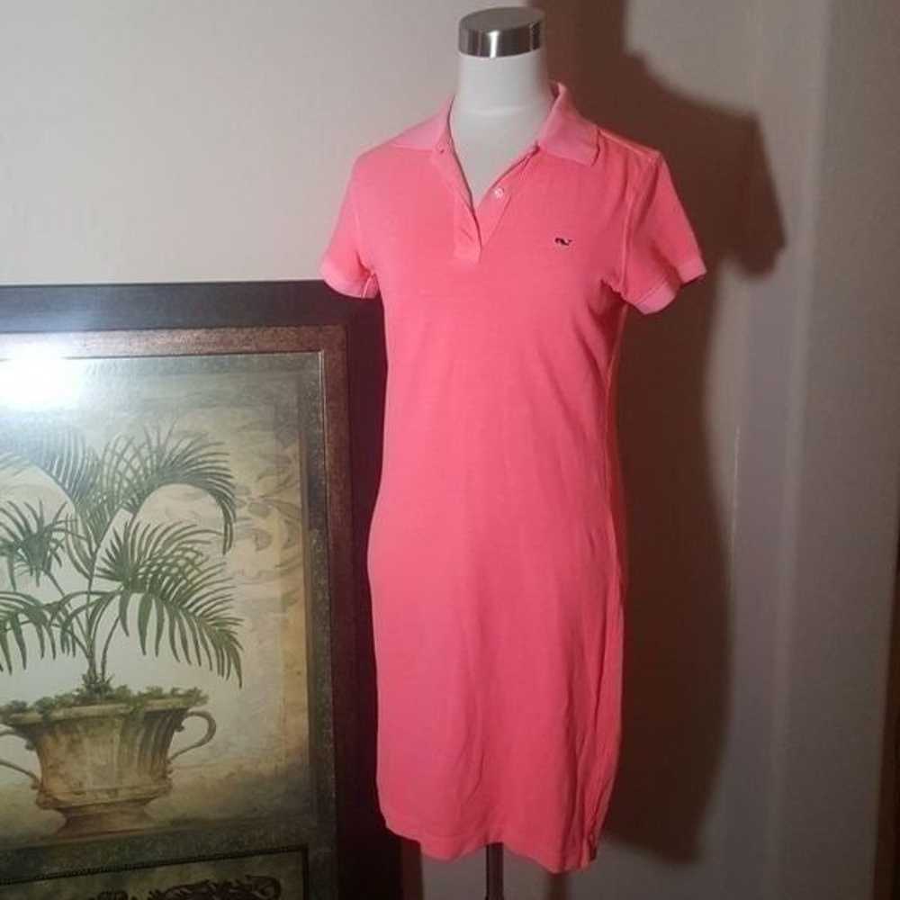 VINEYARD VINES Neon Pink Polo Dress - Size XXS - image 1