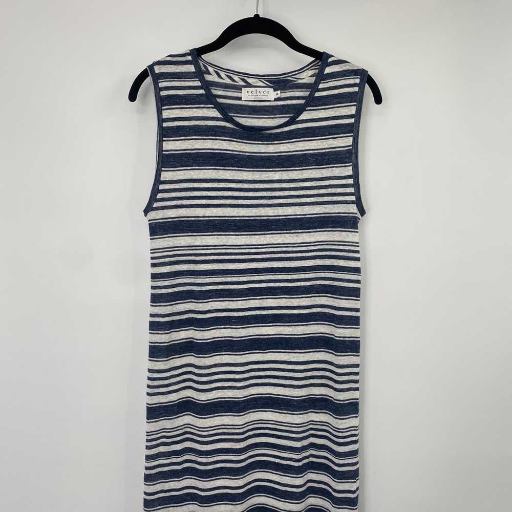 Velvet by Graham & Spencer Striped Maxi Dress Sle… - image 3