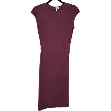 & Other Stories Maroon Short Sleeve Fitted Dress … - image 1