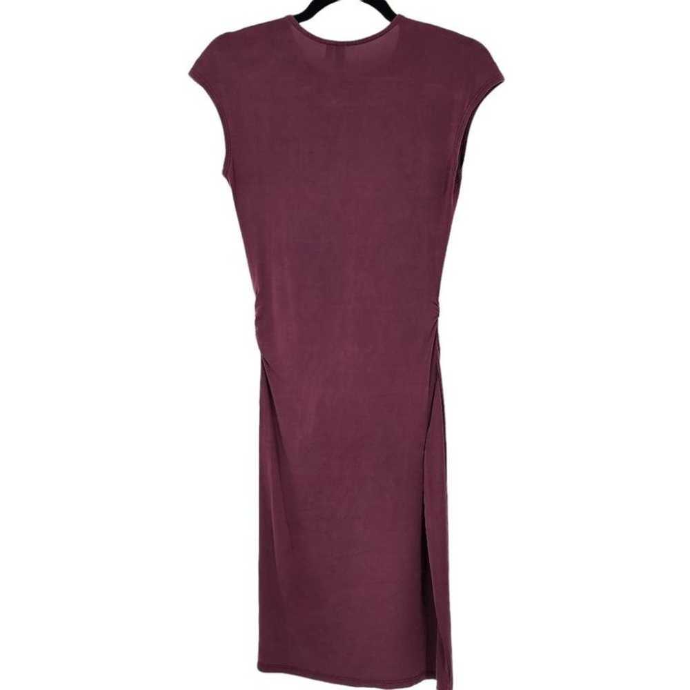 & Other Stories Maroon Short Sleeve Fitted Dress … - image 2