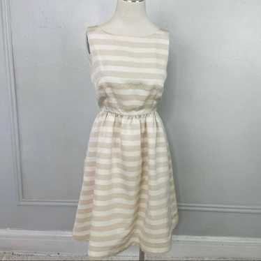 Lilly Pulitzer Tan and Cream Striped Dress‎