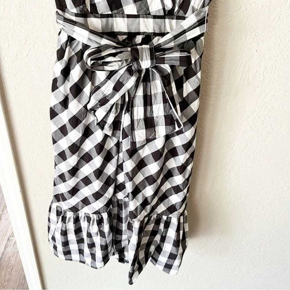 J. CREW Sleeveless Faux Wrap Dress in Gingham Cot… - image 4
