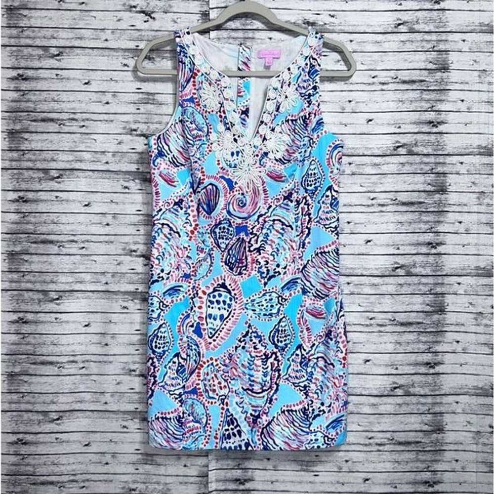 Lilly Pulitzer Gabby Shift Dress Shell Me About It - image 11