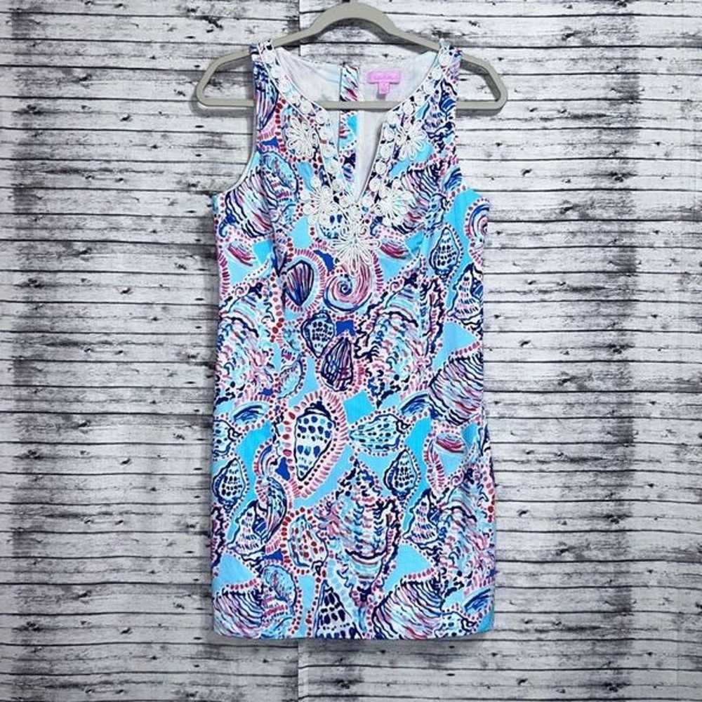 Lilly Pulitzer Gabby Shift Dress Shell Me About It - image 3