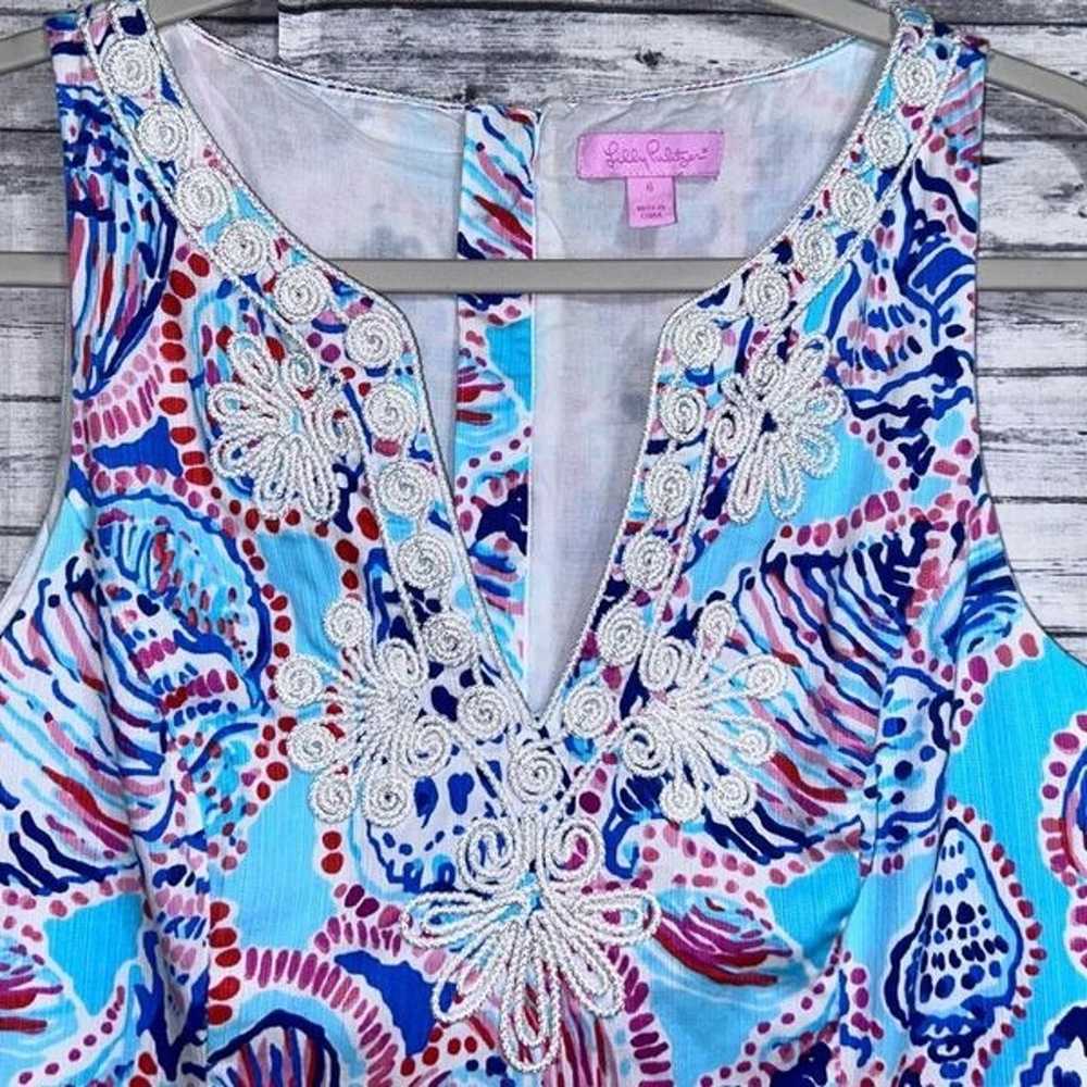 Lilly Pulitzer Gabby Shift Dress Shell Me About It - image 6