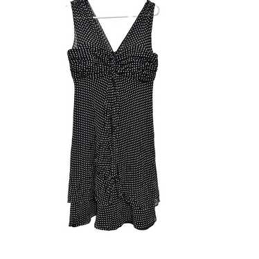 Donna Ricco black and white polka dot dress 10 - image 1