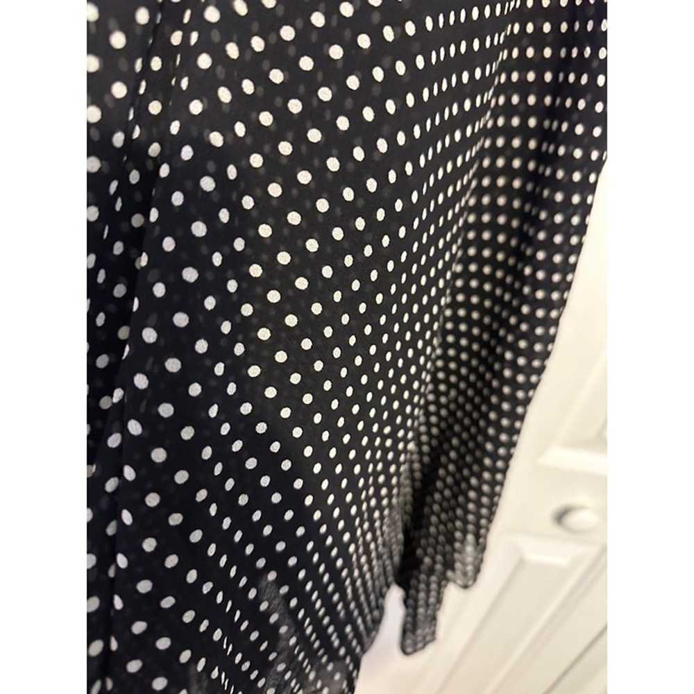 Donna Ricco black and white polka dot dress 10 - image 4