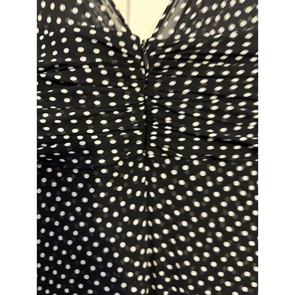 Donna Ricco black and white polka dot dress 10 - image 5
