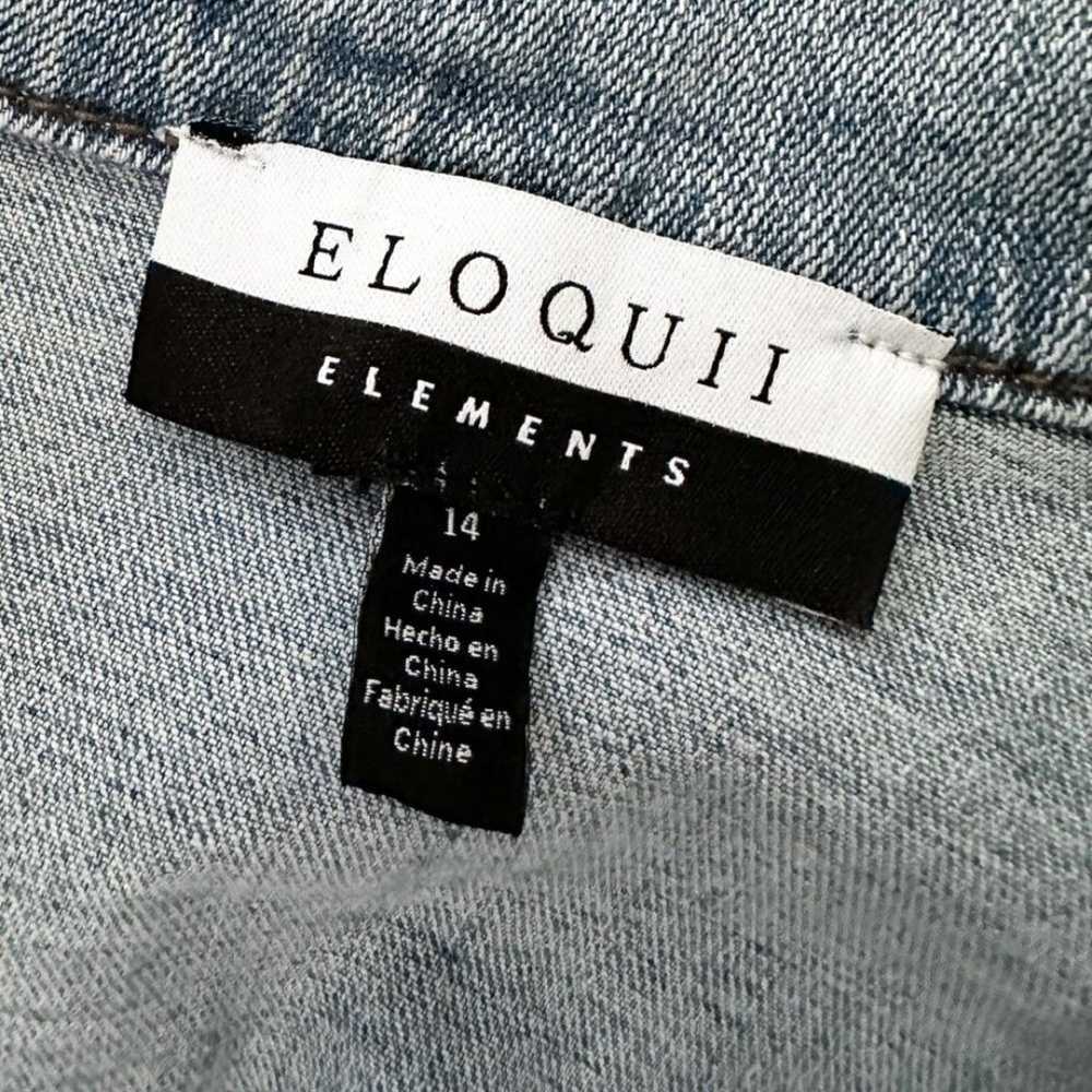 NWOT- ELOQUII Elements Belted Button Front Denim … - image 8