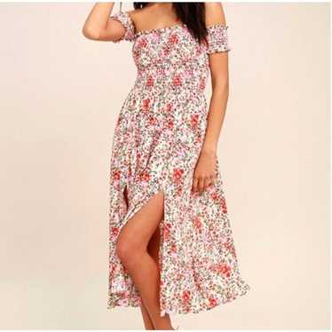 Lulus View From The Meadow Off The Shoulder Dress 