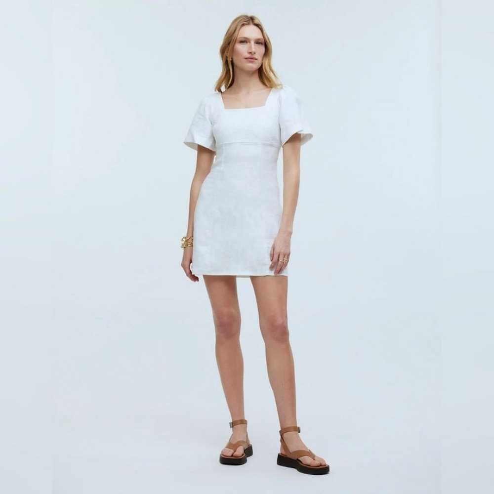 Madewell Square-Neck Mini Dress in Eyelet White 1… - image 1