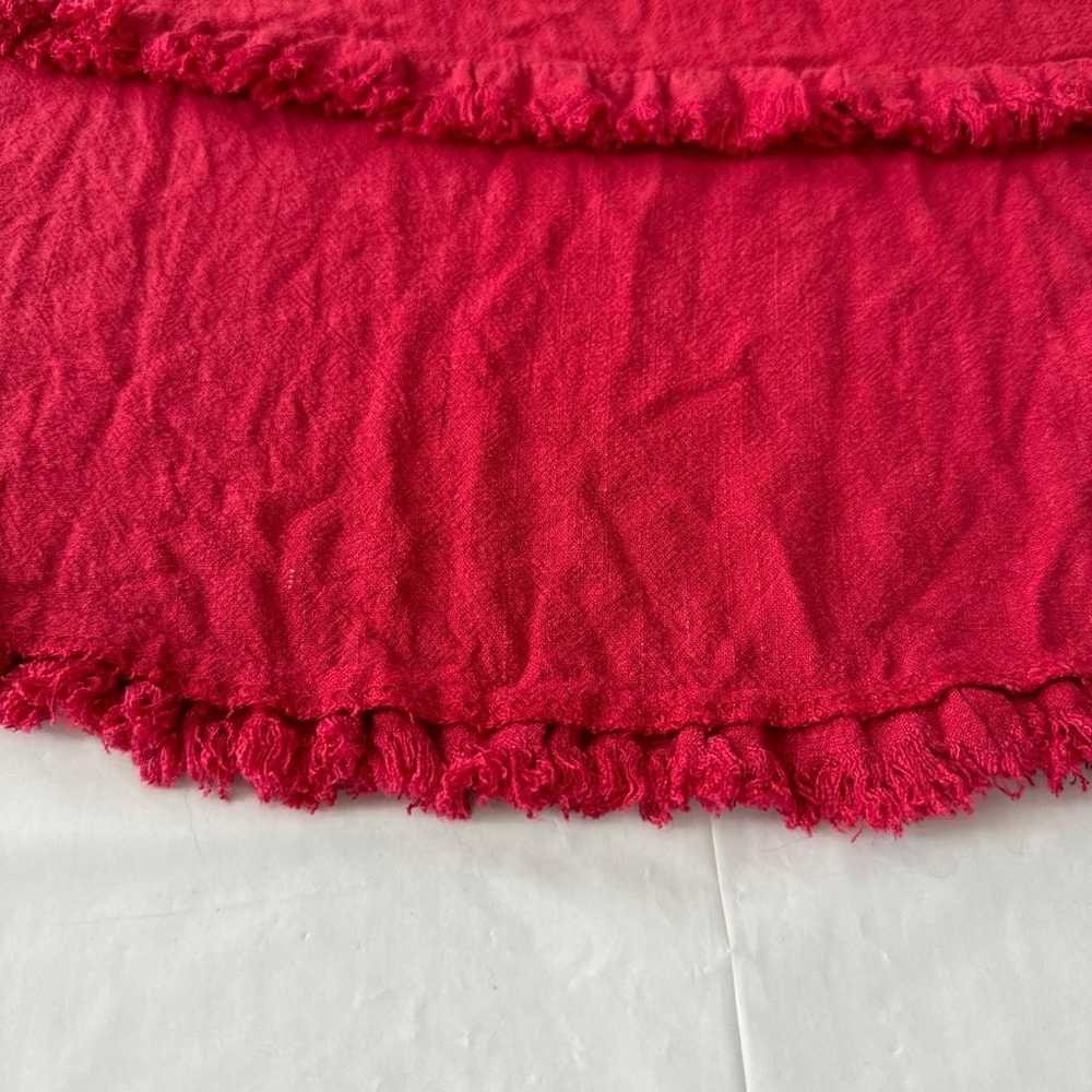 Umgee Women's Short Ruffle Sleeve Linen cotton Dr… - image 4