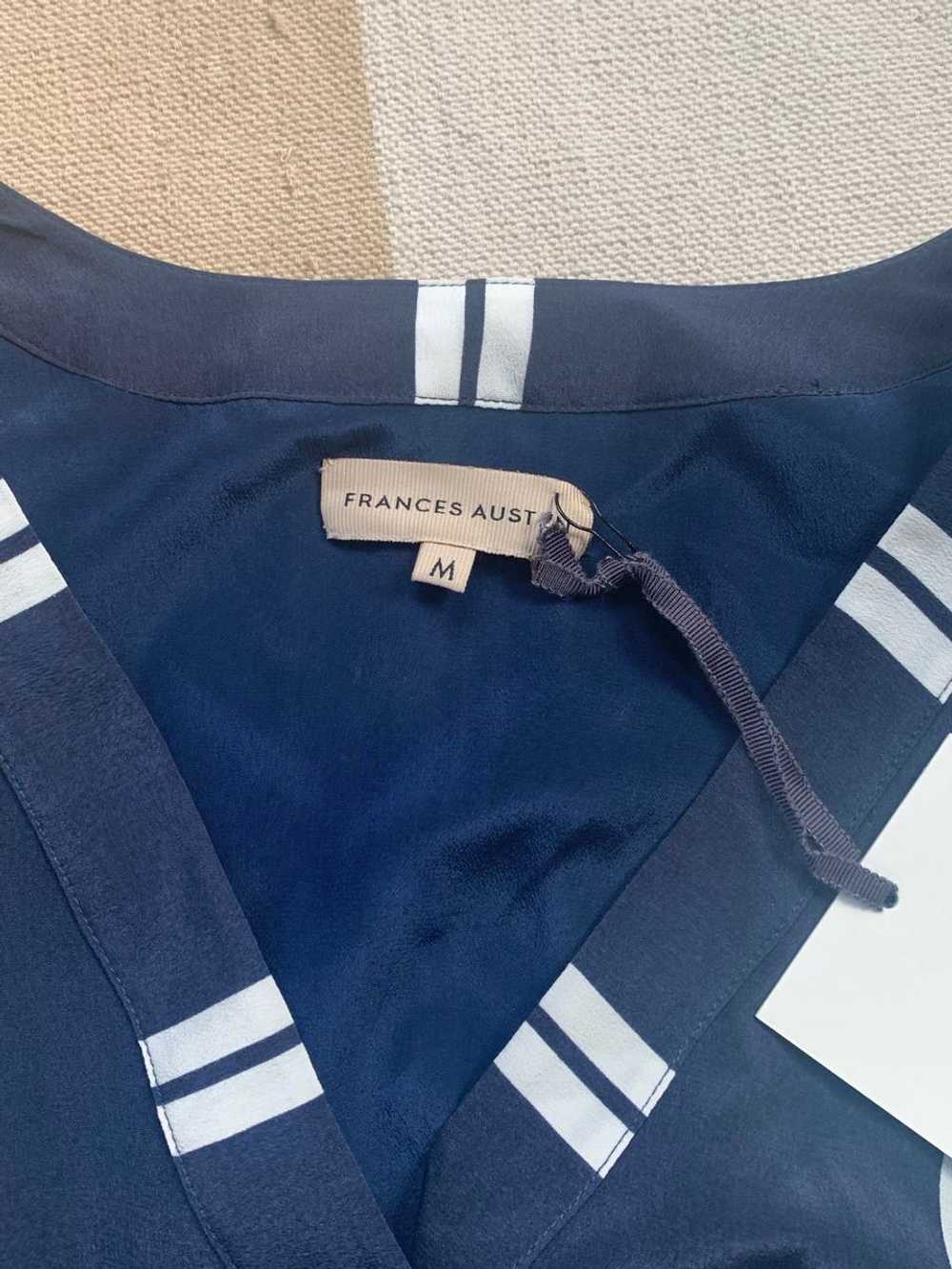 Frances Austen (new) striped silk wrap dress (M) … - image 3