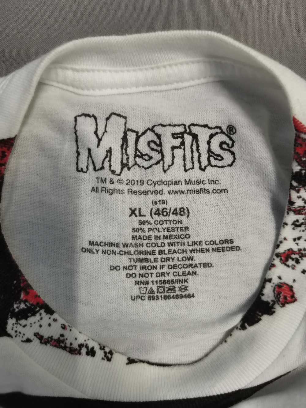 Skulls - Misfits Punk Rock OverPrint Tee Nofx Ran… - image 3