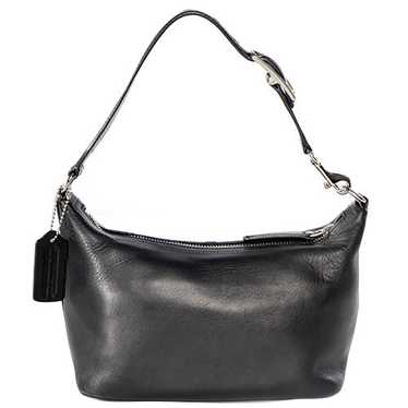Vintage Coach Y2K Black Leather Shoulder Bag - image 1