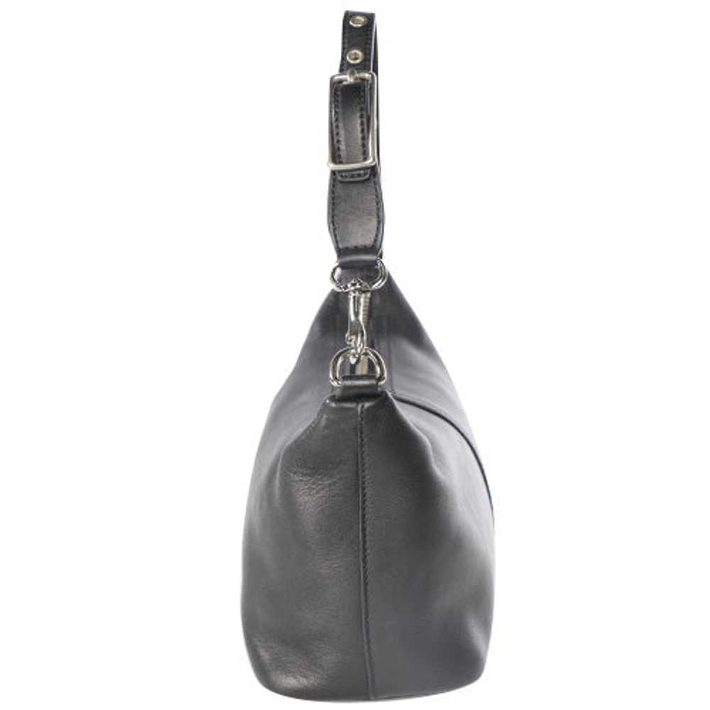 Vintage Coach Y2K Black Leather Shoulder Bag - image 2