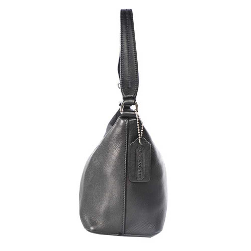 Vintage Coach Y2K Black Leather Shoulder Bag - image 3