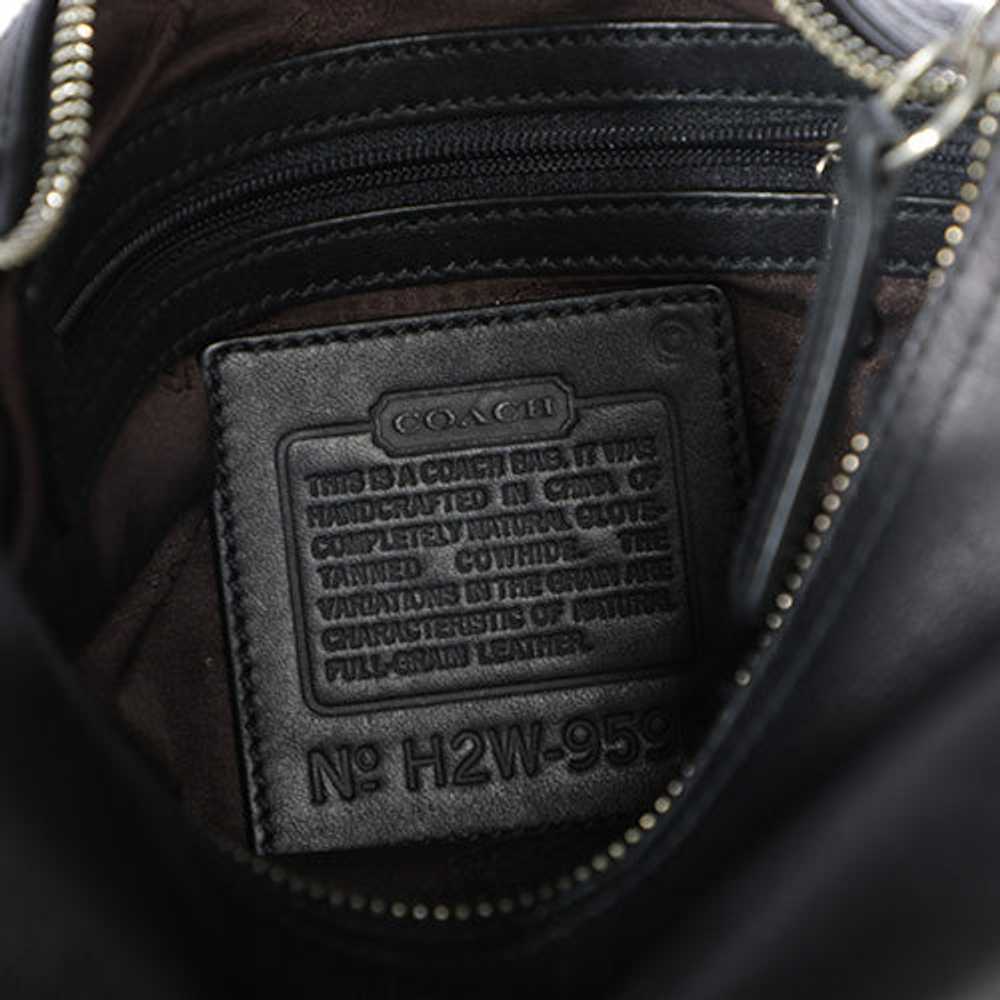 Vintage Coach Y2K Black Leather Shoulder Bag - image 5