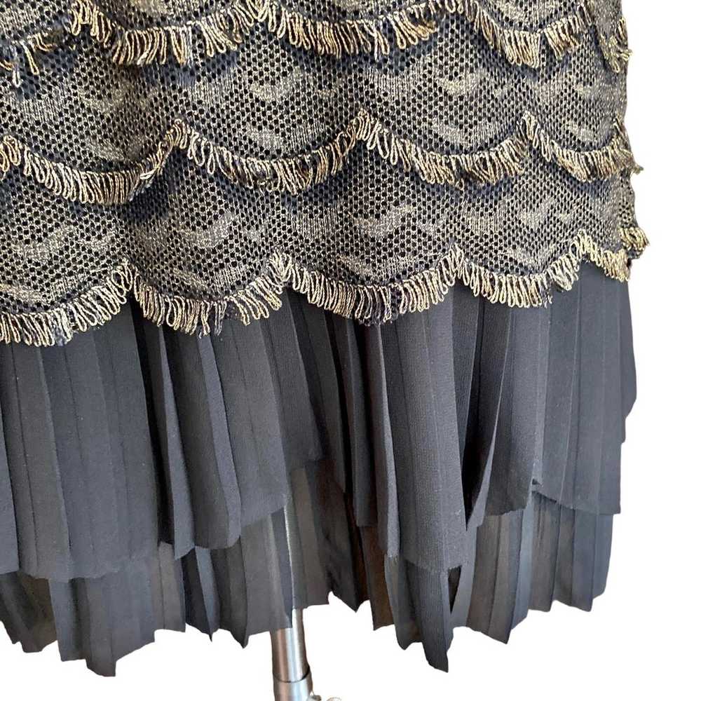 Anthropologie Greylin Mia Fringe Cami Dress Black… - image 5