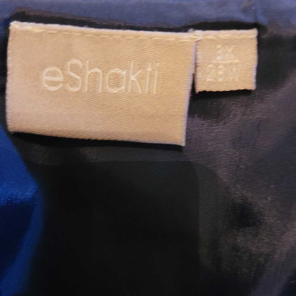eshakti dress navy blue plaid fullylined - image 11