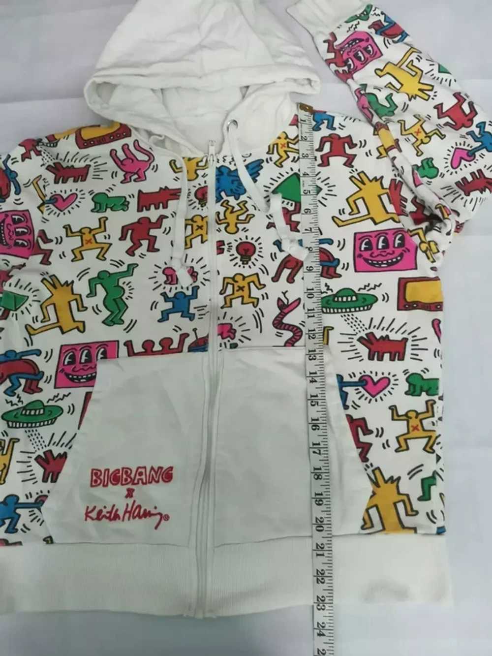 Designer - Keith Haring x Bigbang Hoodie OverPrin… - image 6