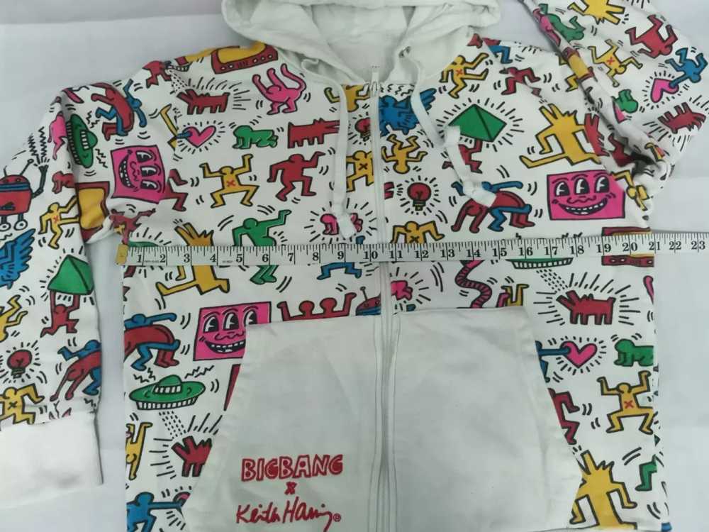 Designer - Keith Haring x Bigbang Hoodie OverPrin… - image 7