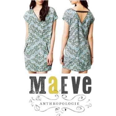 Maeve Anthropologie Serpentes Silk Tunic Dress