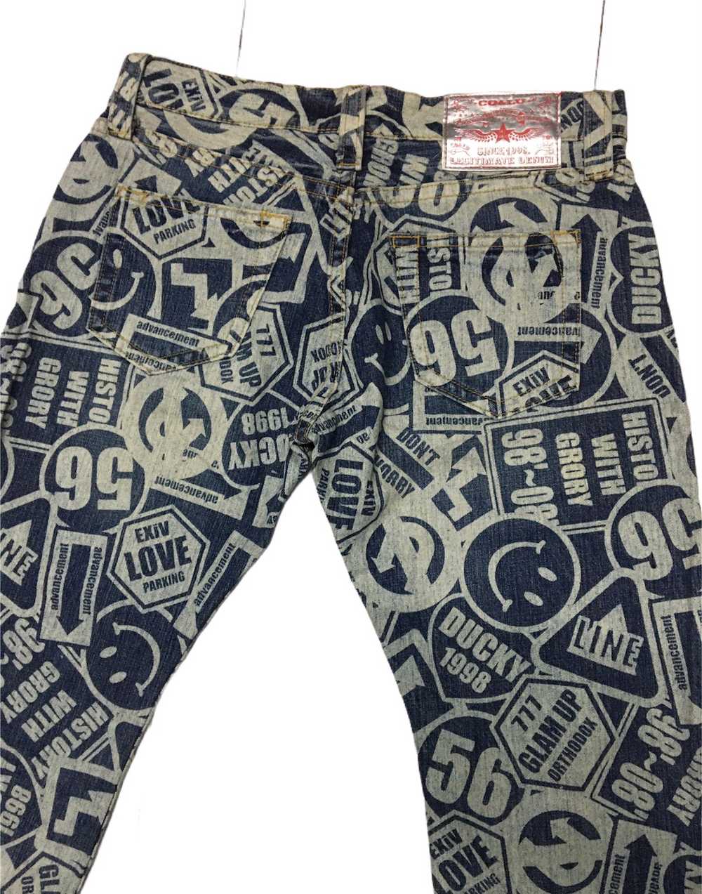 Vintage - 💥OFFER NOW💥DENIM PANTS FULLPRINT INSP… - image 5