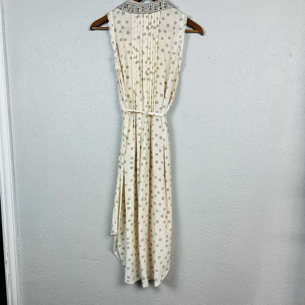 Rebecca Taylor Shirt Dress Sleeveless Polka Dot M… - image 5